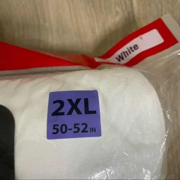 Men's Short Sleeve Active White Crew T-Shirts 2XL - Picture 4 of 6